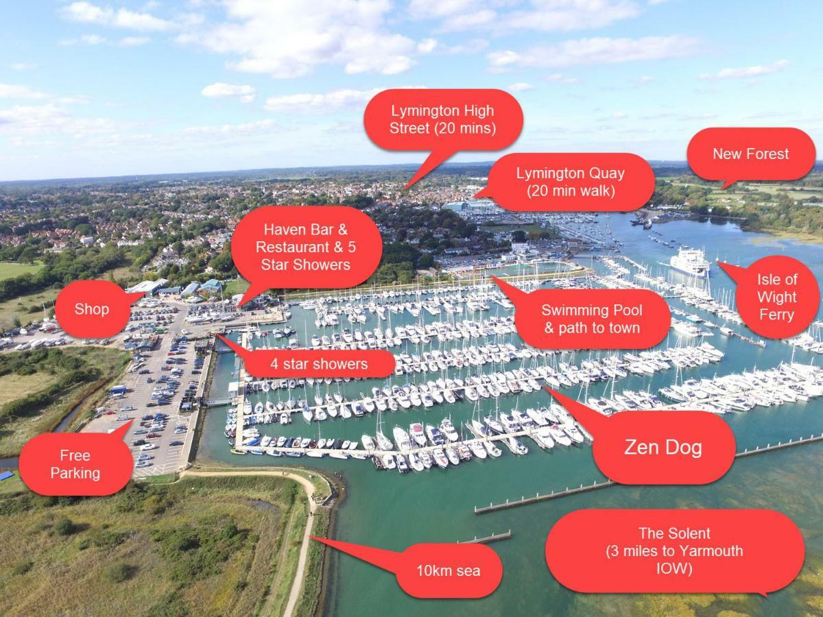 Zen Dog Luxury Motor Yacht Hotel Lymington Exterior foto